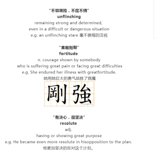 堅(jiān)強(qiáng)的英文-堅(jiān)強(qiáng)的英文單詞