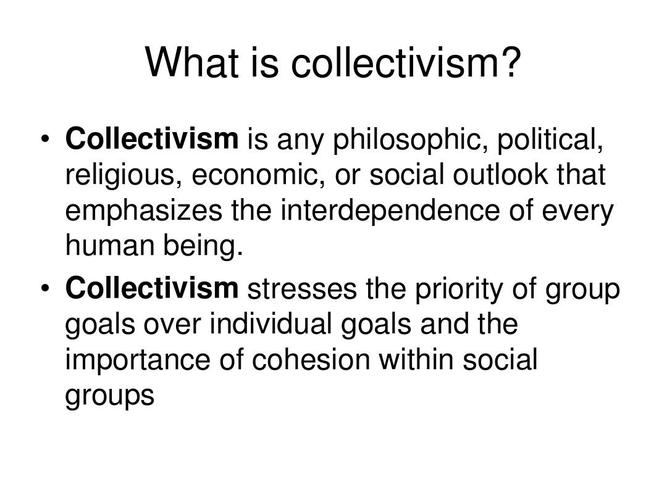 collectivism-collectivism and individualism