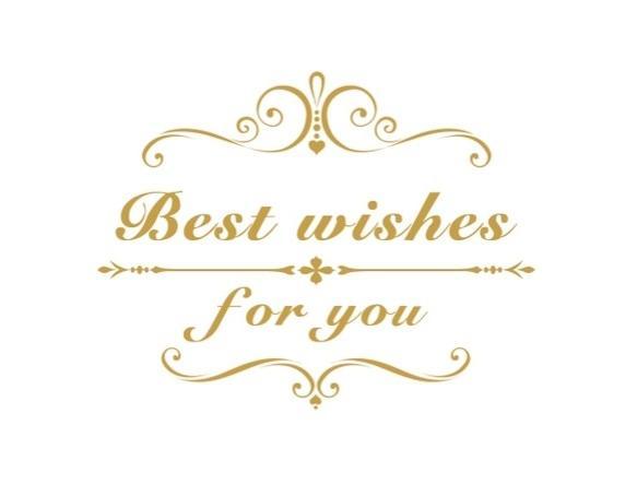 all my best-all my best wishes for you