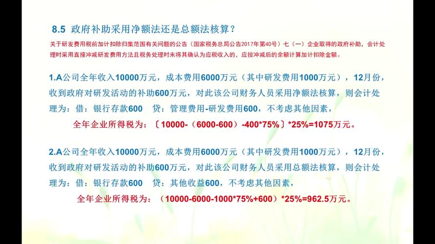 總額-總額法和凈額法的區(qū)別