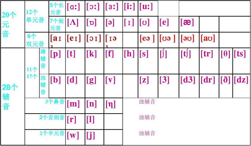 音標(biāo)分類-音標(biāo)分類圖