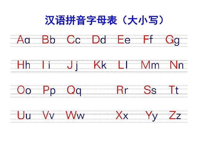 26字母表-26字母表的順序大小寫