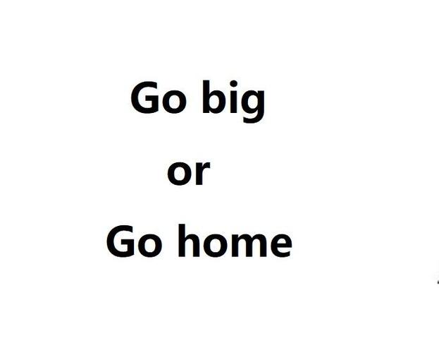 Go Big or Go Home-go big or go home什么意思