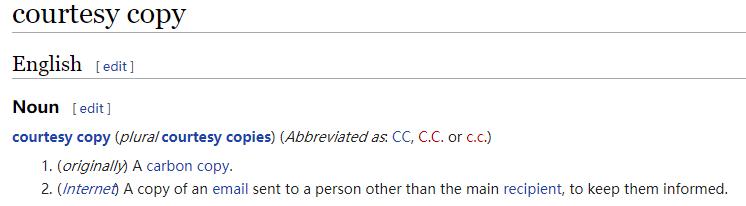抄送英文-抄送英文為什么是cc