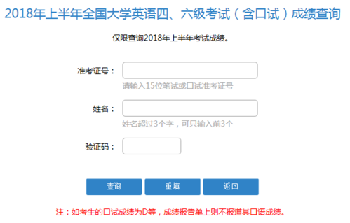 2018四級成績查詢?nèi)肟?2018四級成績查詢官網(wǎng)