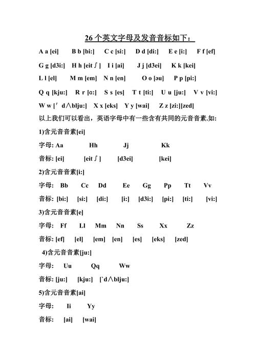 26個英文字母的音標-26個英文字母的音標發(fā)音表