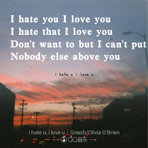 i hate love-i hate love翻譯